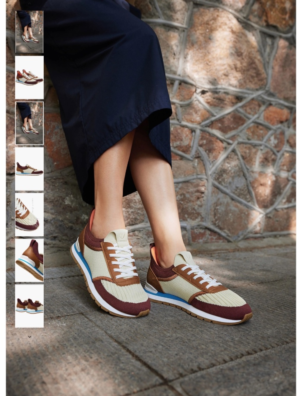 Vivaia Mix-Texture Slip-On Sneakers Astra Size 44EU